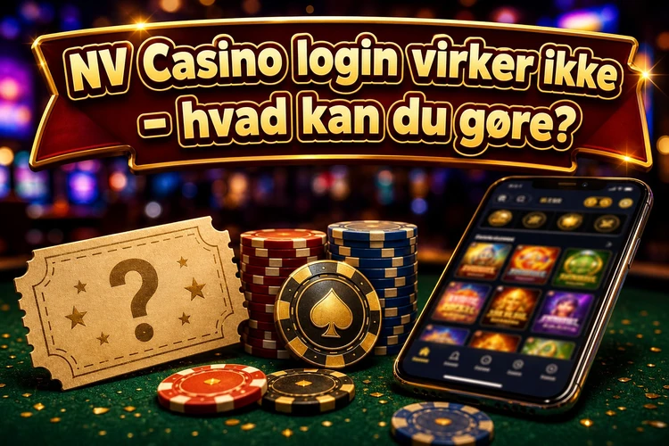 NV Casino login virker ikke - hvad kan du gøre?