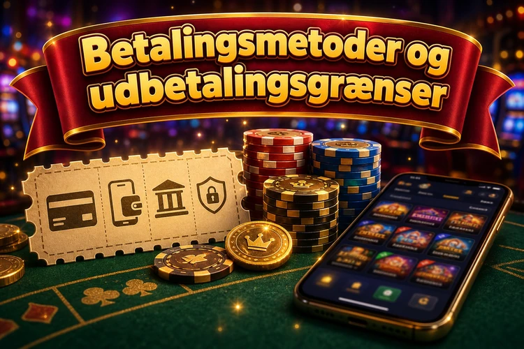 Betalingsmetoder og udbetalingsgrænser